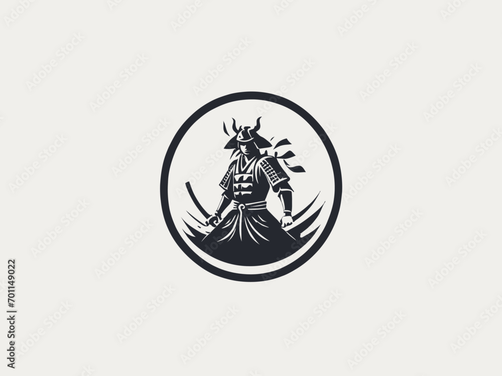 Samurai Logo Design EPS format Very Cool Samurai Logo Design EPS format Very Cool