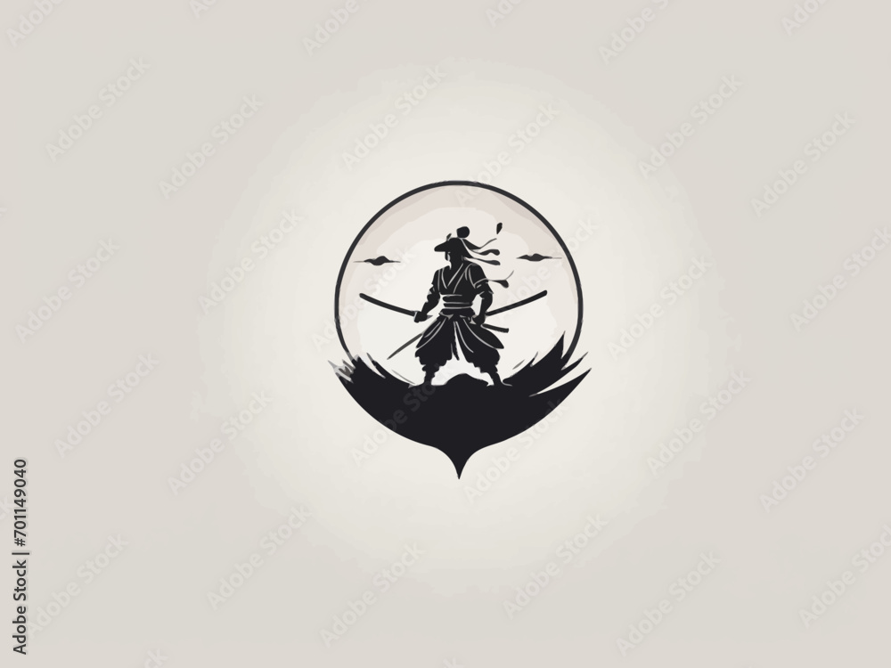 Samurai Logo Design EPS format Very Cool Samurai Logo Design EPS format Very Cool