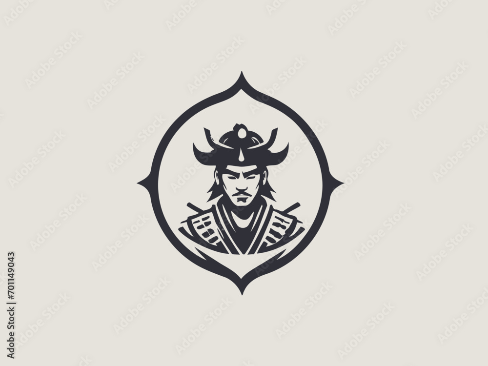 Samurai Logo Design EPS format Very Cool Samurai Logo Design EPS format Very Cool