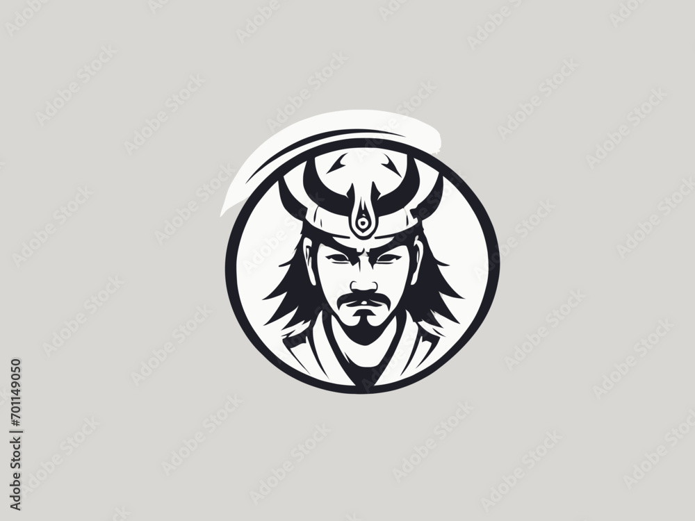 Samurai Logo Design EPS format Very Cool Samurai Logo Design EPS format Very Cool