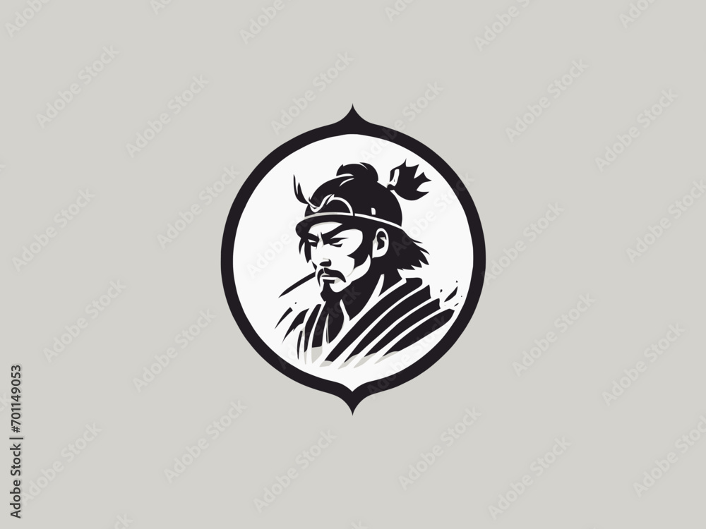 Samurai Logo Design EPS format Very Cool Samurai Logo Design EPS format Very Cool