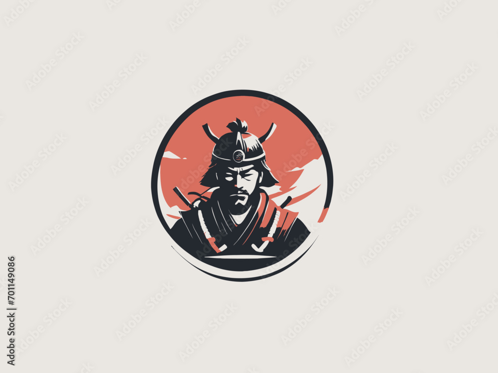 Samurai Logo Design EPS format Very Cool Samurai Logo Design EPS format Very Cool