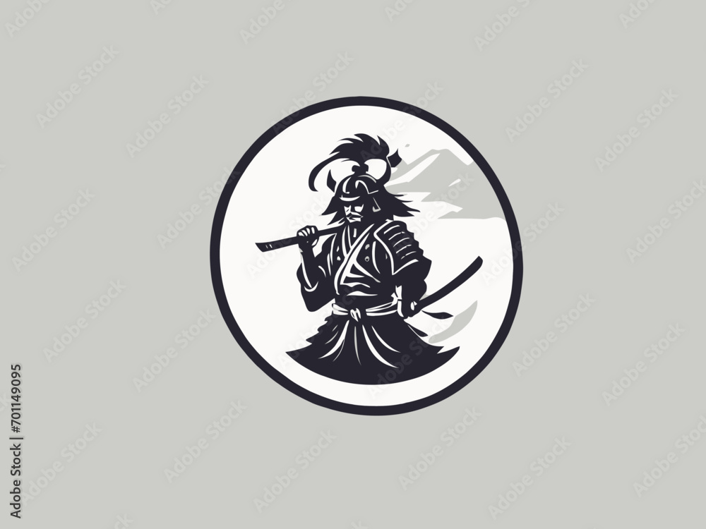 Samurai Logo Design EPS format Very Cool Samurai Logo Design EPS format Very Cool