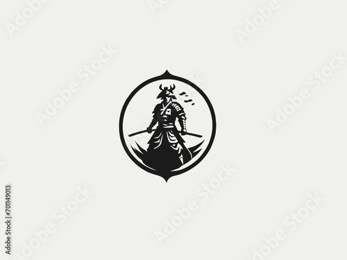 Samurai Logo Design EPS format Very Cool 