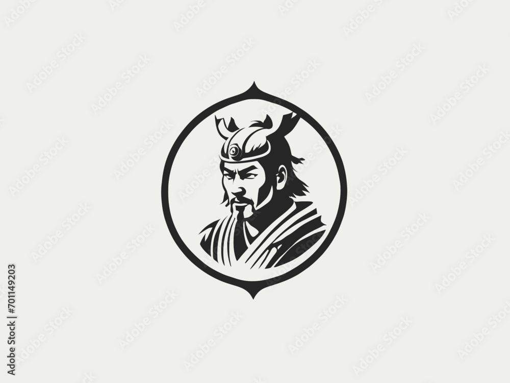 Samurai Logo Design EPS format Very Cool Samurai Logo Design EPS format Very Cool