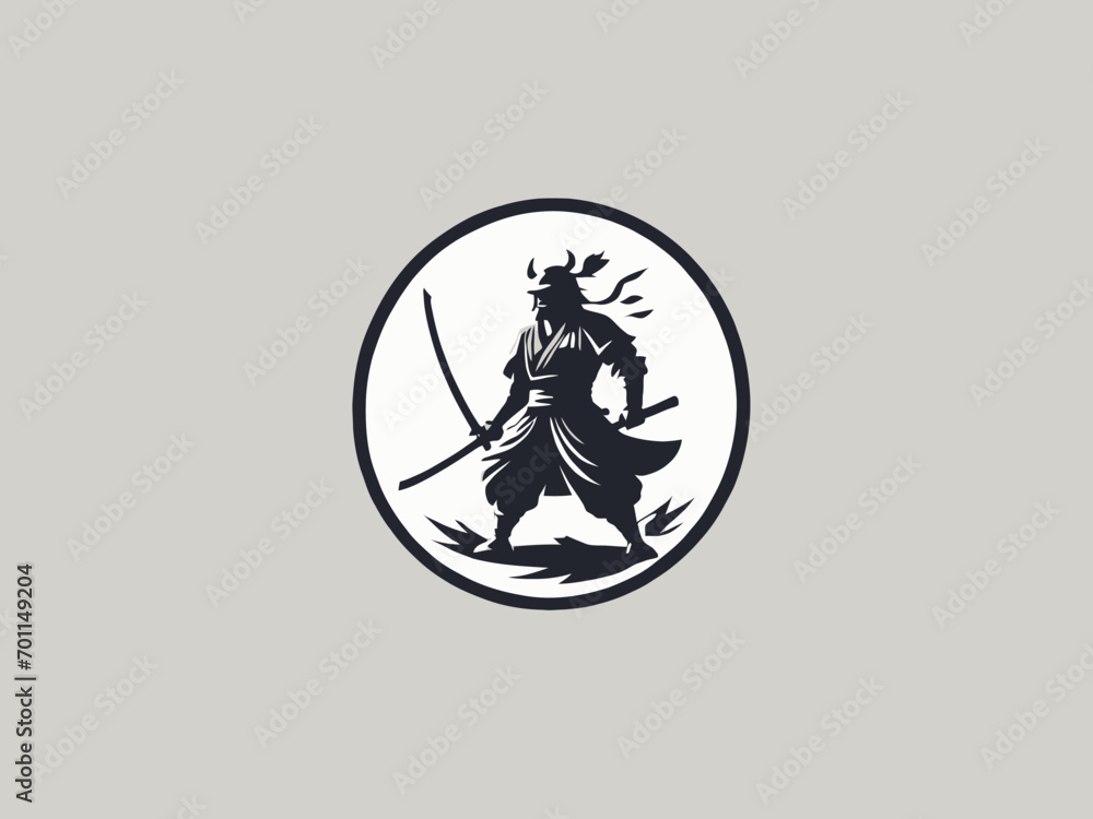 Samurai Logo Design EPS format Very Cool Samurai Logo Design EPS format Very Cool