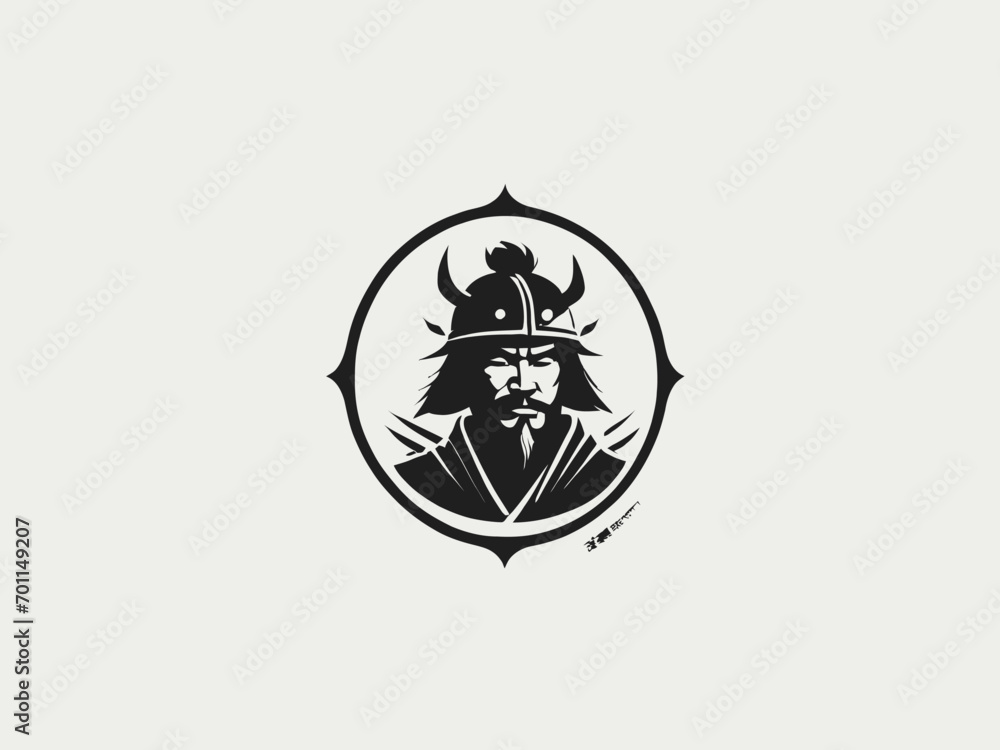Obraz premium Samurai Logo Design EPS format Very Cool 