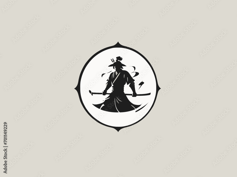 Samurai Logo Design EPS format Very Cool Samurai Logo Design EPS format Very Cool