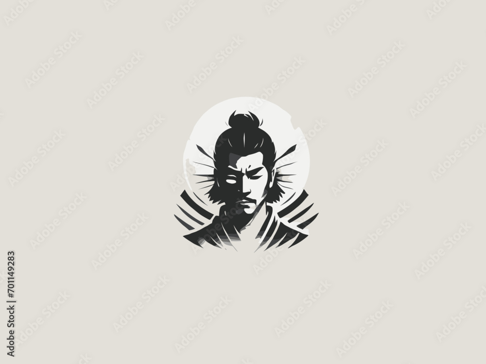 Samurai Logo Design EPS format Very Cool Samurai Logo Design EPS format Very Cool