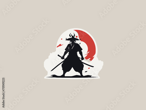 Samurai Logo Design EPS format Very Cool 