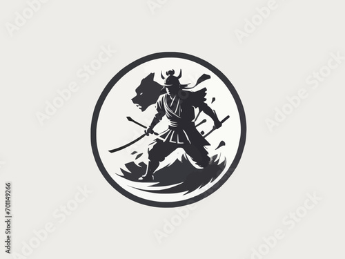 Samurai Logo Design EPS format Very Cool 