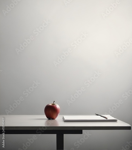red apple on a table