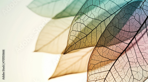 Overlapping Nature: Conceptual Leaf Figure