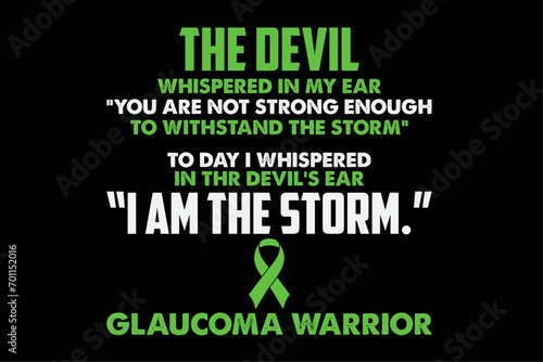 I Am the Storm Glaucoma Awareness T-Shirt Design