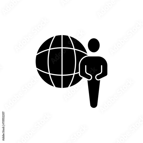 diplomat concept line icon. Simple element illustration. diplomat concept outline symbol design.