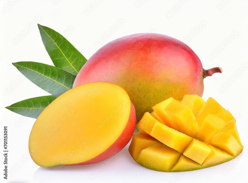 Mango fruit isolated on white background Mango fruit isolated on white background