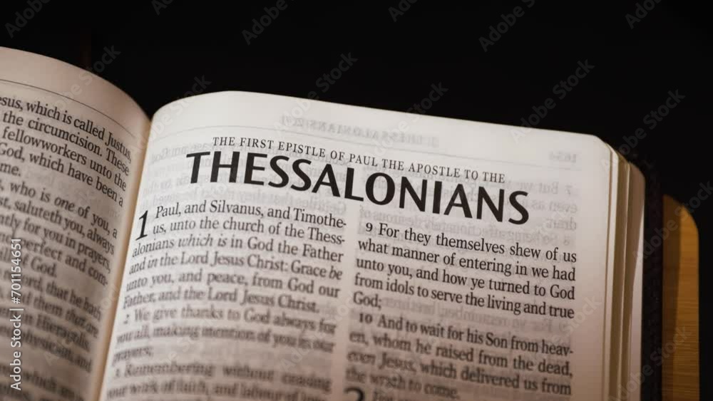 The Bible-New Testament Thessalonians title page The Bible-New Testament Thessalonians title page