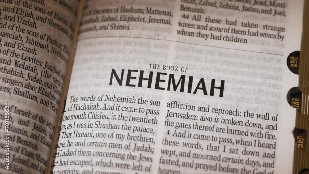 The Bible-The Old Testament Book of Nehemiah title The Bible-The Old Testament Book of Nehemiah title