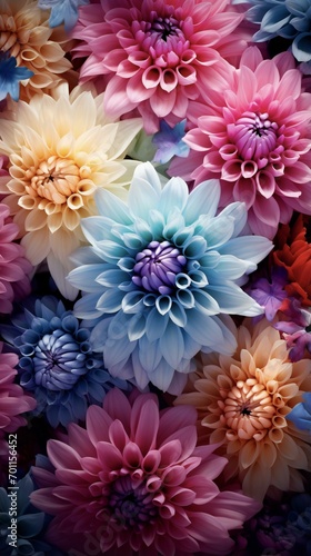 colorful flower background © Amena