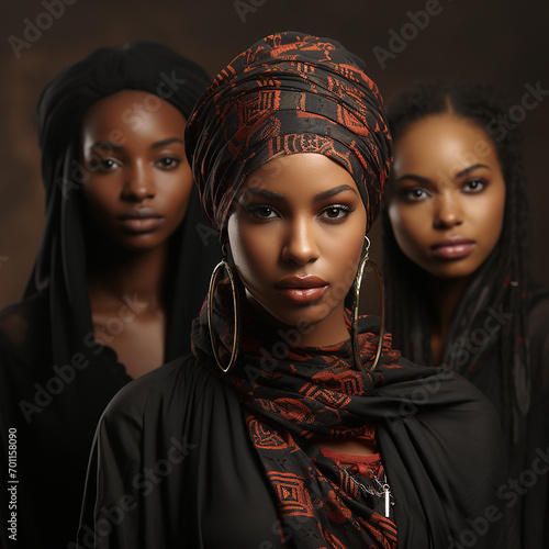 Portrait of a beautiful black people 