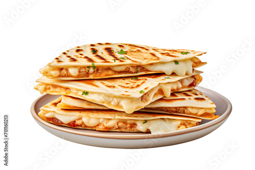 Quesadillas on a plate