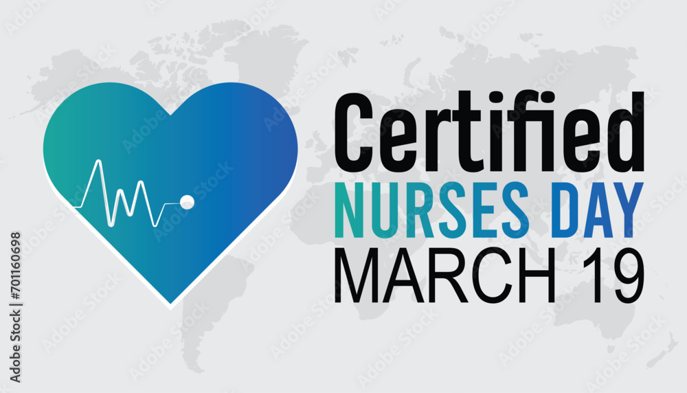 Certified Nurses day is observed every year in March. Holiday, poster, card and background vector illustration design. Certified Nurses day is observed every year in March. Holiday, poster, card and background vector illustration design.
