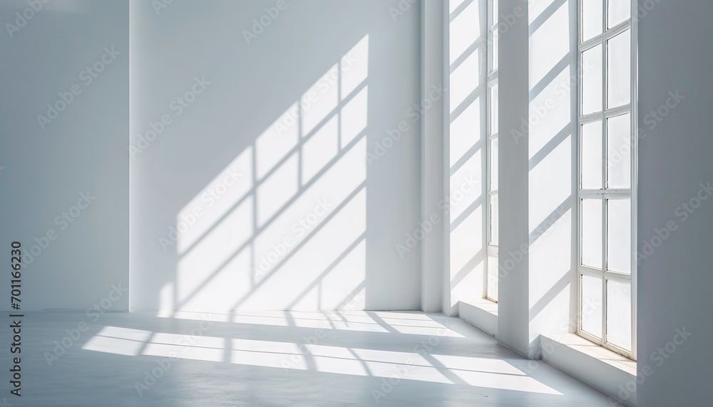 empty room with shadow from window empty room with shadow from window