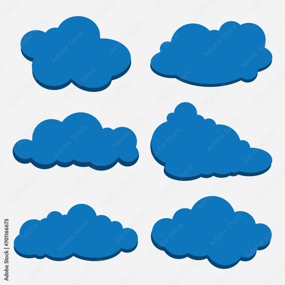 Cartoon clouds collection Cartoon clouds collection