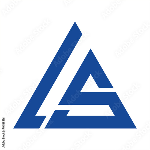 letter ls logo design photo