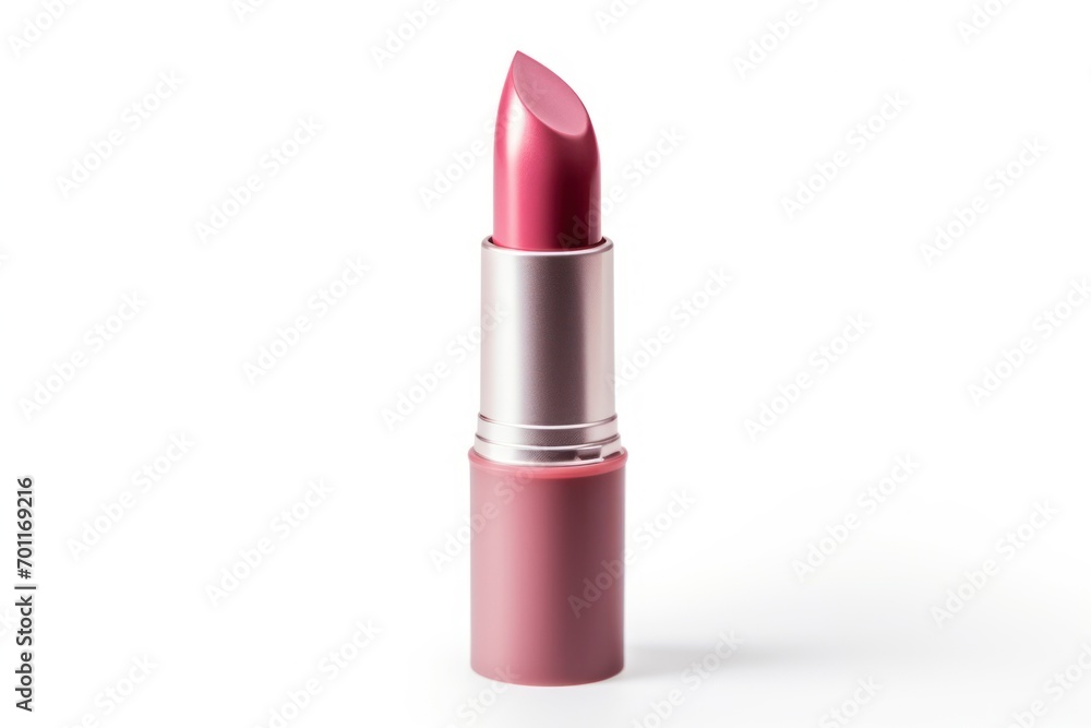 Pink lipstick against isolated on white background Pink lipstick against isolated on white background