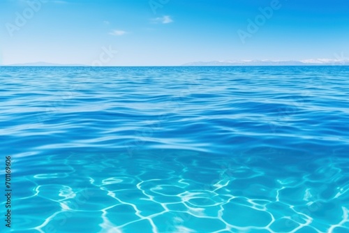 Calming Azure Blue Water Background © Muh