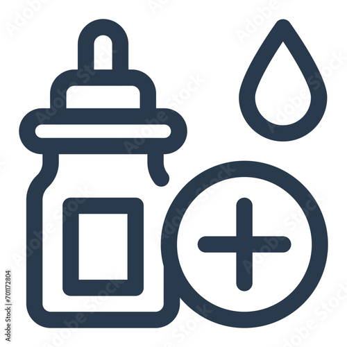 Therapeutic CBD Oil Icon for Cannabidiol Wellness