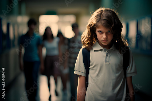 Addressing social violence: grappling with school bullying, hurtful words, and the pervasive issue of intimidation. photo