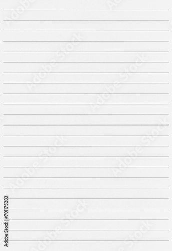 Notebook paper background. Paper lines photo