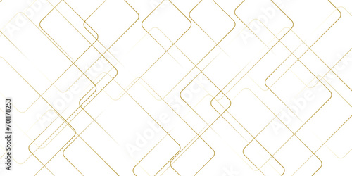 Abstract colorful golden and white geometric square and random lines with realistic line geometric square and triangle shape, Abstract golden lines pattern texture business background. photo
