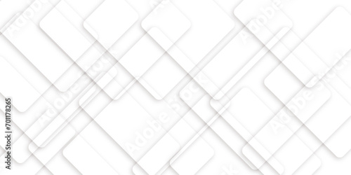 White and grey geometric glossy square lines background. Geometric and technology banner design. Seamless white geometric lines vector background. cover, poster, brochure, banner, wallpaper design.