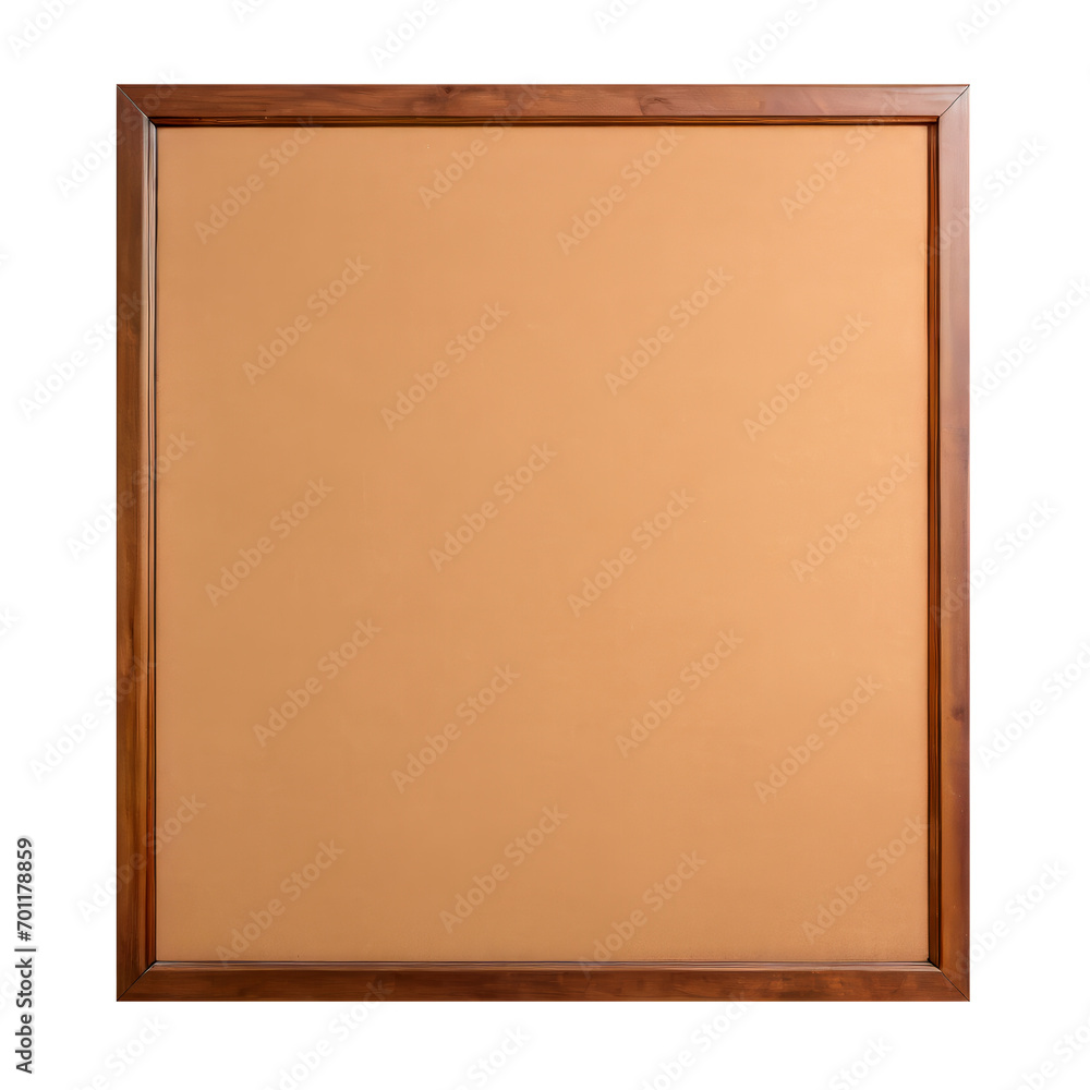 Isolated Wooden Frame Notice Board on a Transparent white background Isolated Wooden Frame Notice Board on a Transparent white background