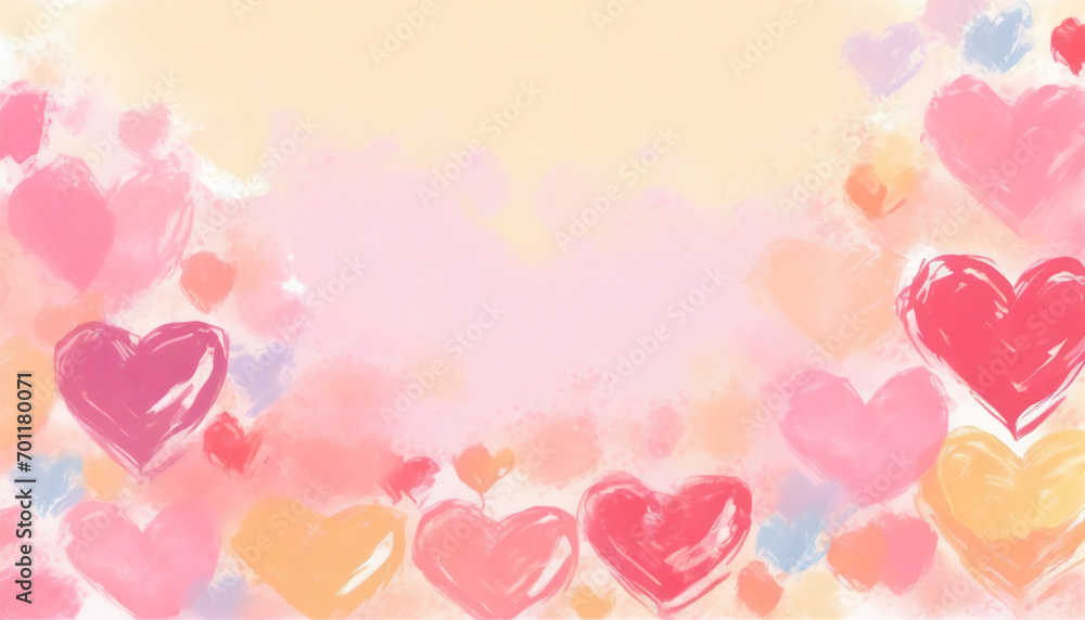 Colorful heart background
