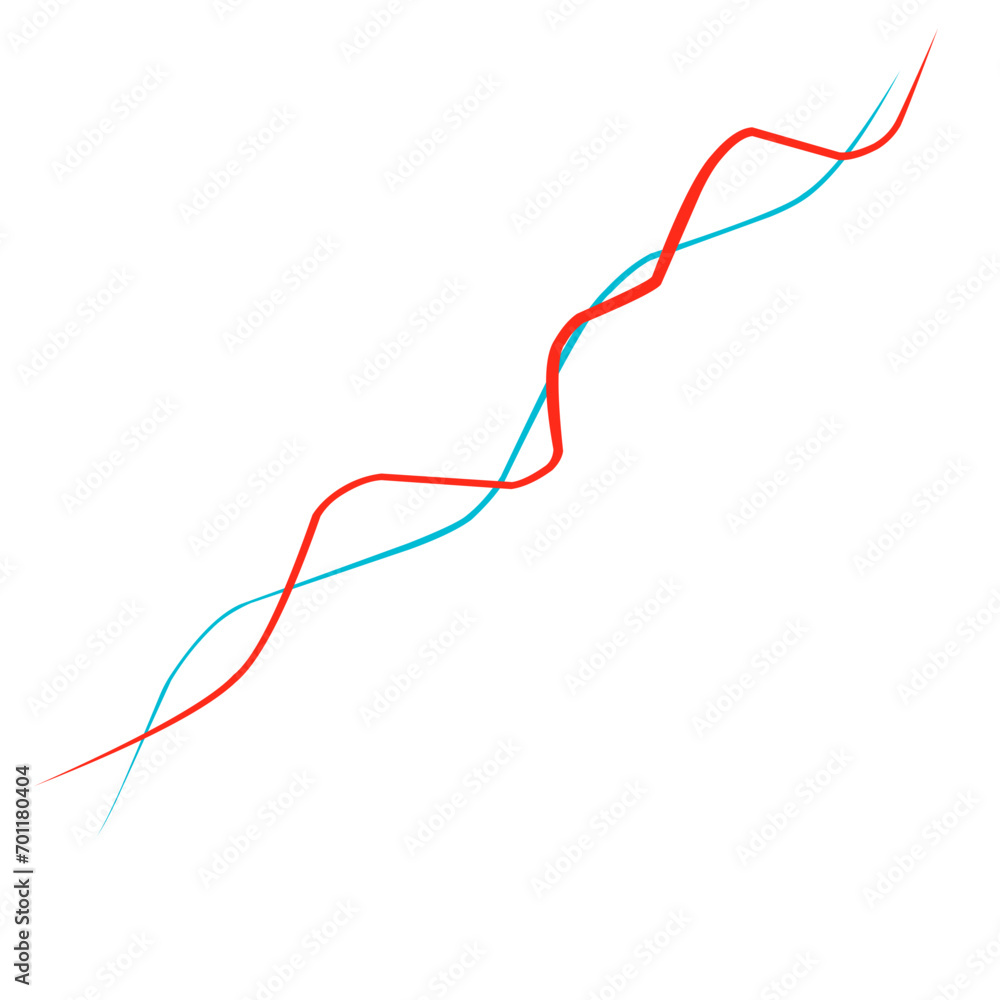 Red and Blue Graphic Lines Red and Blue Graphic Lines