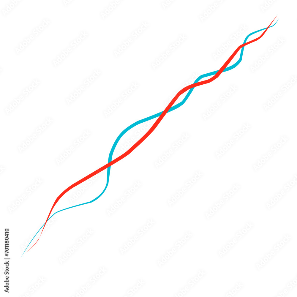 Red and Blue Graphic Lines Red and Blue Graphic Lines