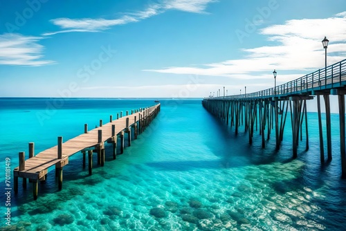 pier in the sea © famous
