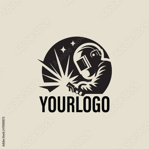 welding metal mask fabrication logo