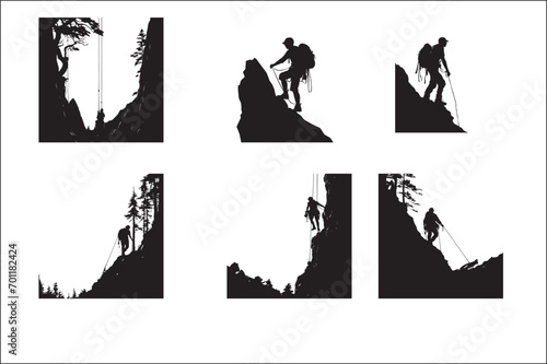 Hiker Silhouette Photos and Images ,hiking silhouette vector