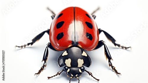 Ladybug on White Background. Bug, Insect, Animal  © Humam