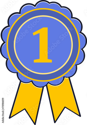 first place ribbon pin