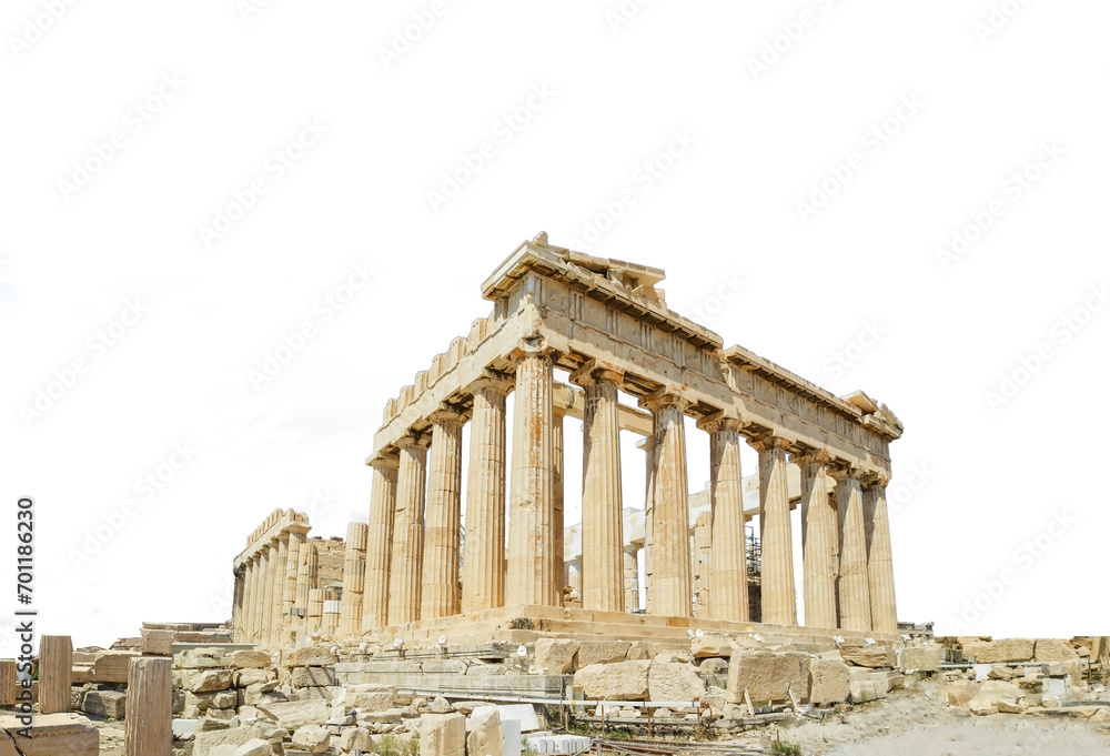 Naklejka premium parthenon greece sun athens sun sunshine