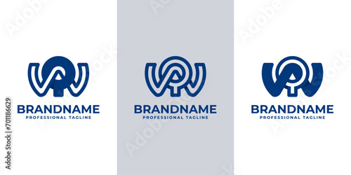 Modern Letter WQ Monogram Logo, suitable for business with WQ or QW initials