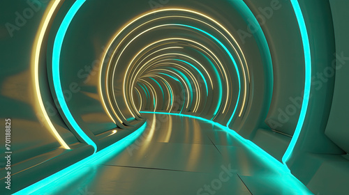 Azure Bliss: Beige Walkway Swirls