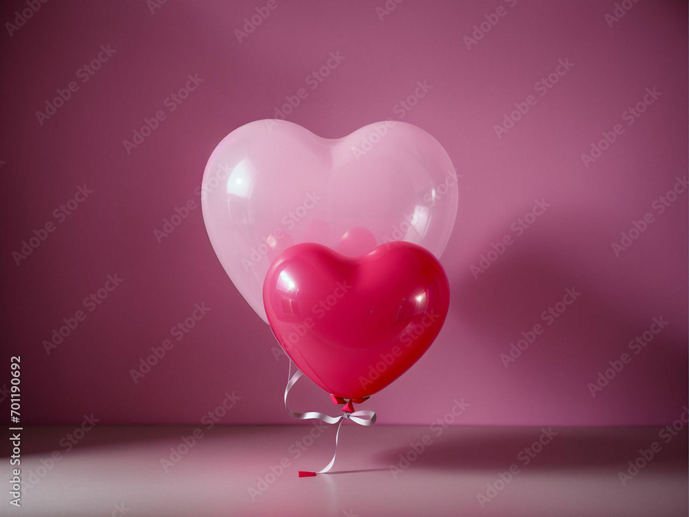 Luxury Stylish Pink Valentine Balloons
