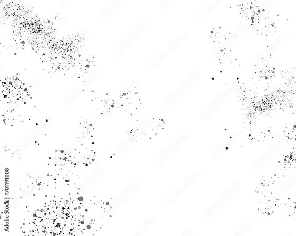 Abstract ink splatter on white background Abstract ink splatter on white background